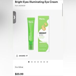 Hero - Bright Eyes Illuminating Eye Cream, NIB